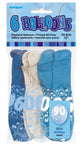 Load image into Gallery viewer, 6 Pack 90th Glitz Blue Latex Balloons - 30cm - The Base Warehouse
