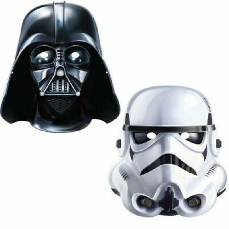 8 Pack Star Wars Classic Paper Masks - The Base Warehouse