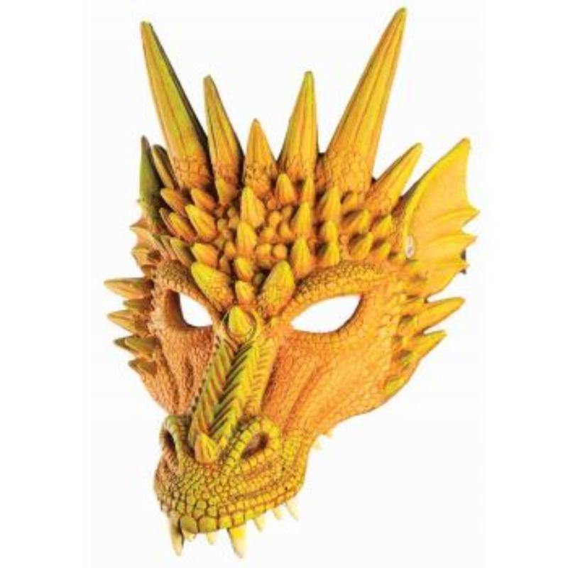 Yellow Dragon Mask - The Base Warehouse
