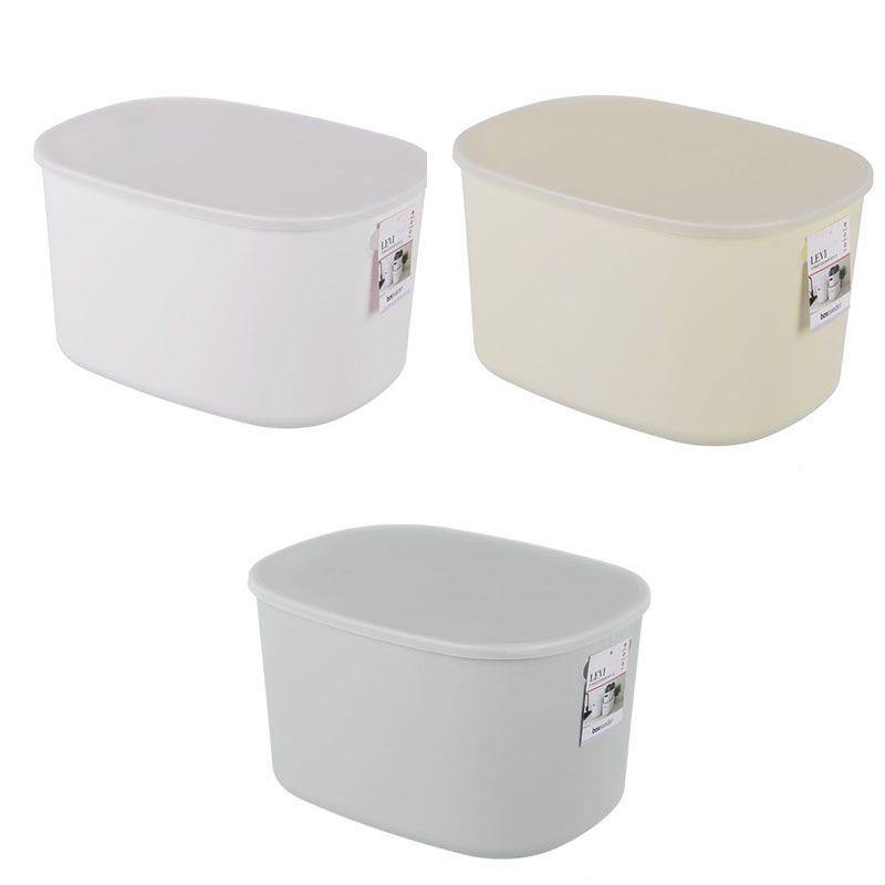 Levi Storage Container with Lid - 38.5cm x 28.5cm x 22cm - The Base Warehouse