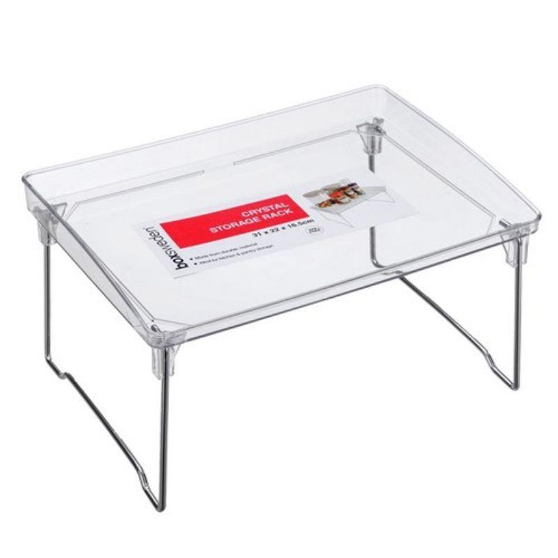 Crystal Elevated Storage Rack - 31cm x 22cm x 16.5cm - The Base Warehouse