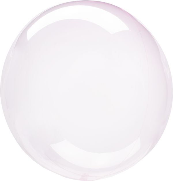 Crystal Clearz Light Pink Round Balloon - 50cm