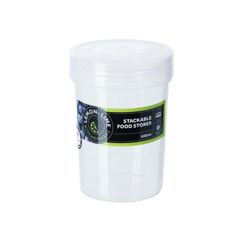 Keep Fresh Stackable Food Storer - 600ml - 9cm x 9cm x 13cm - The Base Warehouse