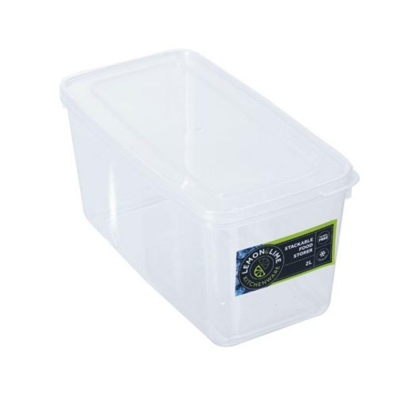 Keep Fresh Stackable Food Storer - 2L - 23cm x 11.5cm x 11.5cm | The ...