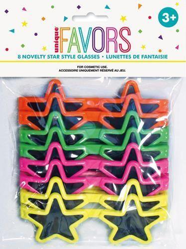8 Pack Star Sunglasses - The Base Warehouse