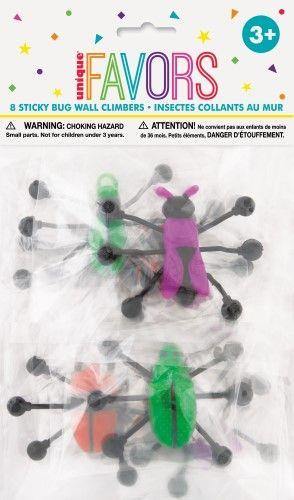 8 Pack Sticky Bug Wall Walkers - The Base Warehouse