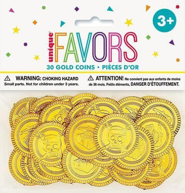 30 Pack Treasure Gold Coins - The Base Warehouse
