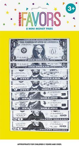 8 Pack Mini Money Pads - The Base Warehouse