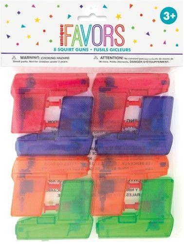 8 Pack Squirt Guns - The Base Warehouse