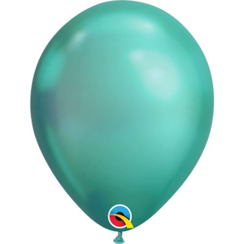 Chrome Green Latex Balloon - 18cm - The Base Warehouse