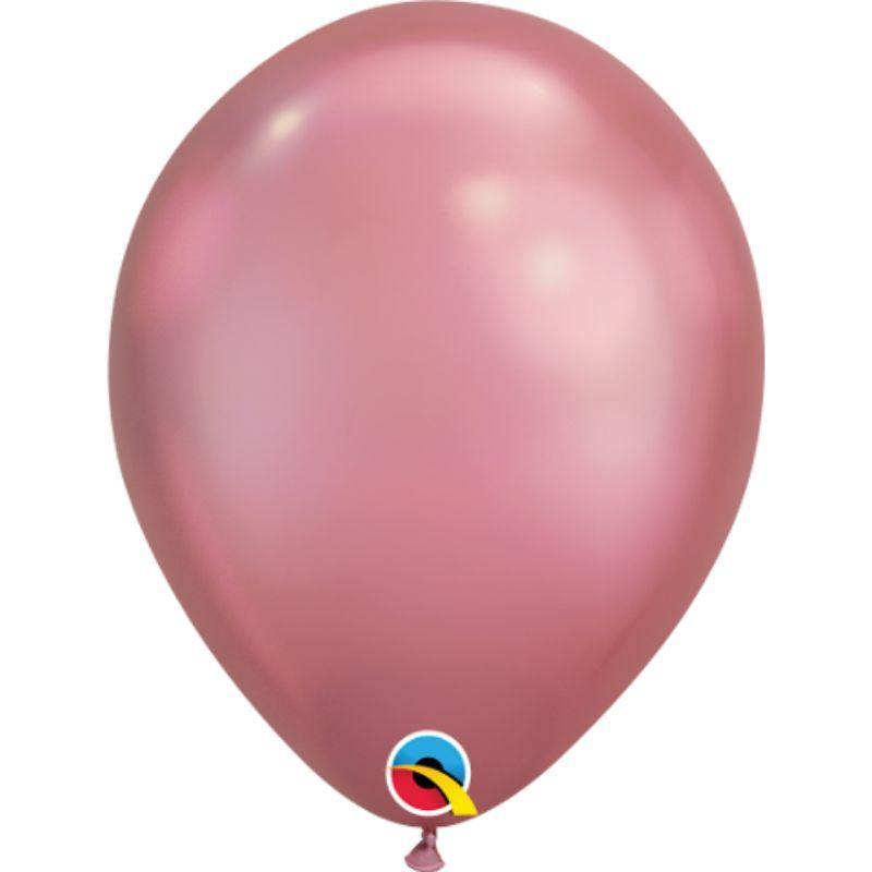 Chrome Mauve Latex Balloon - 18cm - The Base Warehouse