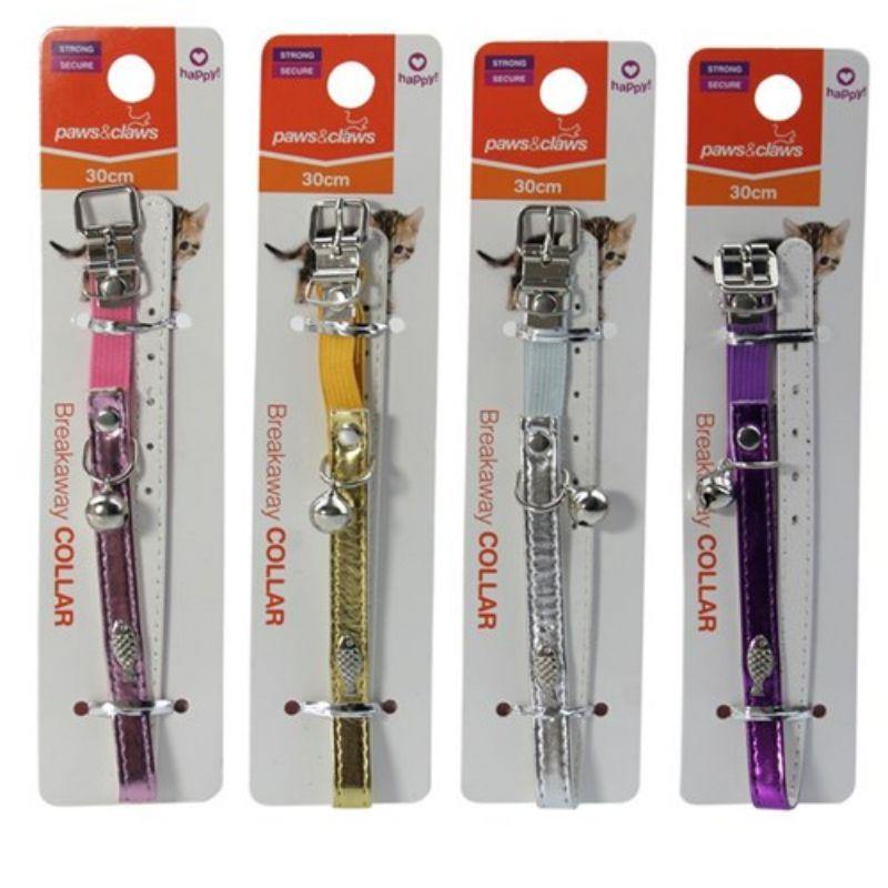 Metallic Breakaway Cat Collar - 30cm - The Base Warehouse