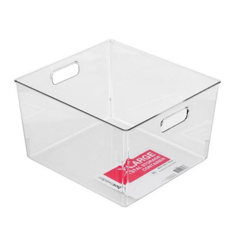 Crystal Storage Container - 30.5cm x 28cm x 18cm - The Base Warehouse