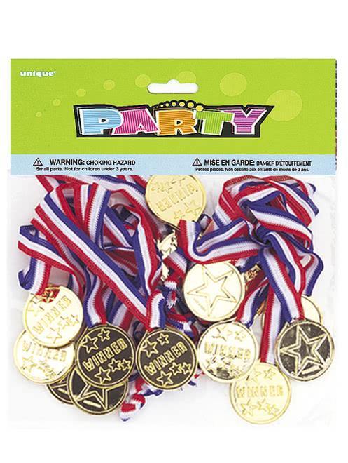 24 Pack Toy Winner Medals - The Base Warehouse