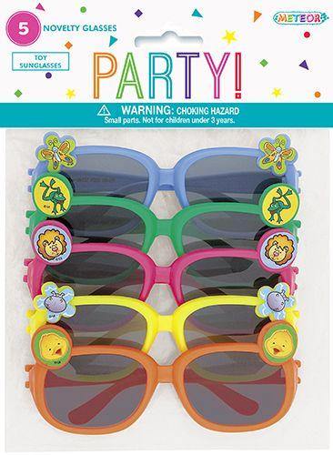 5 Pack Assorted Designs Novelty Glasses - The Base Warehouse
