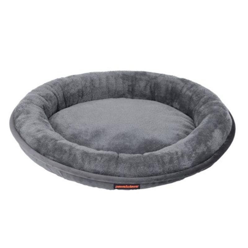 Large Grey Moscow Round Bed - 80cm x 80cm x 15cm - The Base Warehouse