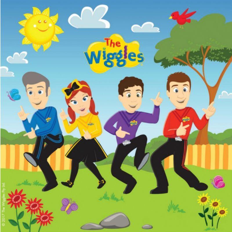 16 Pack The Wiggles Lunch Napkins - 33cm - The Base Warehouse