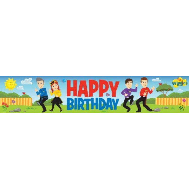 The Wiggles Plastic Banner - 1.5m x 30cm
