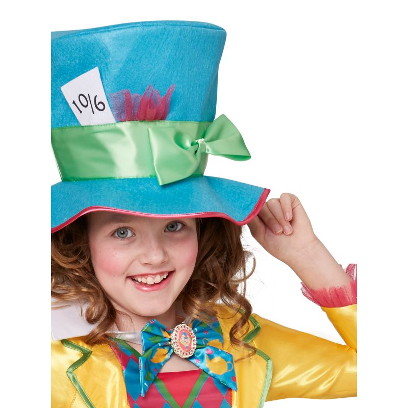 Kids Mad Hatter Girls Deluxe Costume - Size 9-10