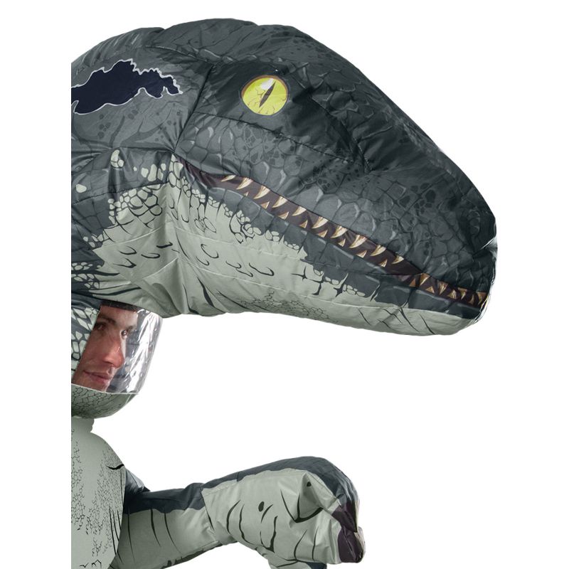 VELOCIRAPTOR BLUE INFLATABLE ADULT COSTUME - SIZE STD