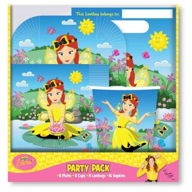 The Wiggles Emma Party Pack - 8 x Plates, Cups, Lootbags, 16 x Napkins - The Base Warehouse