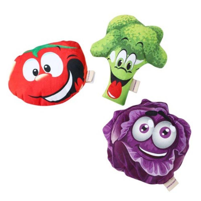 Funny Face Vegetable Plush Toy - 28cm x 22cm x 5cm