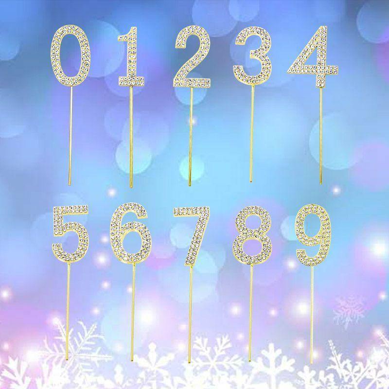 Gold Cake Topper-Number 2 - The Base Warehouse
