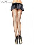 Load image into Gallery viewer, Black Lycra Industrial Net Pantyhose with Back Seam - OS - The Base Warehouse
