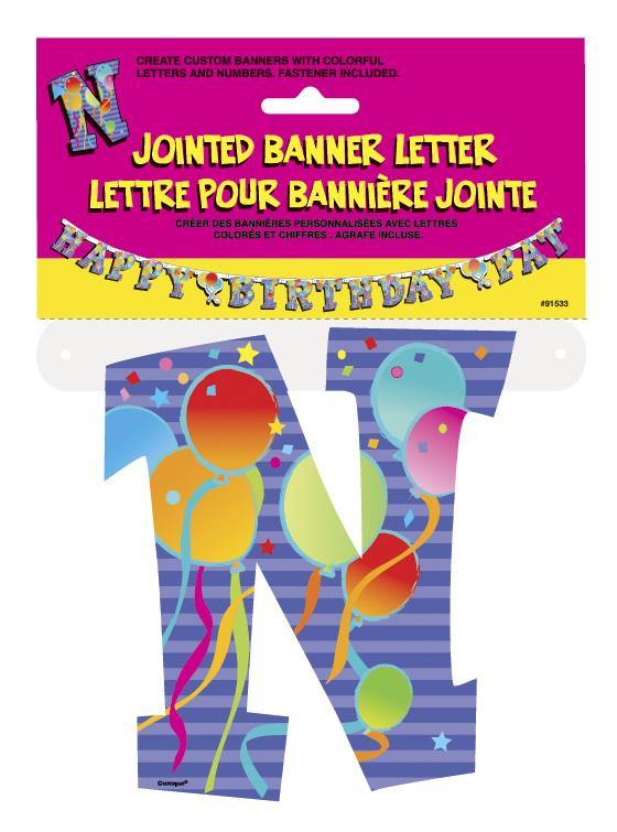 Jointed Banner Letter N - The Base Warehouse