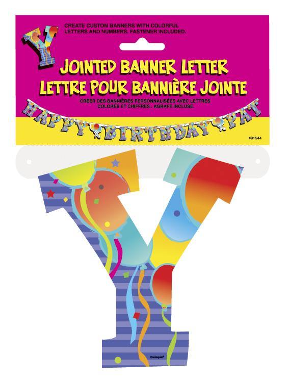 Jointed Banner Letter Y - The Base Warehouse