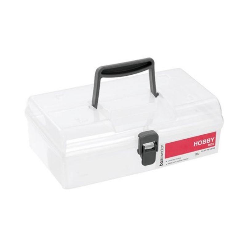 Hobby Storage Box with Handle - 23.5cm x 15cm x 8cm - The Base Warehouse