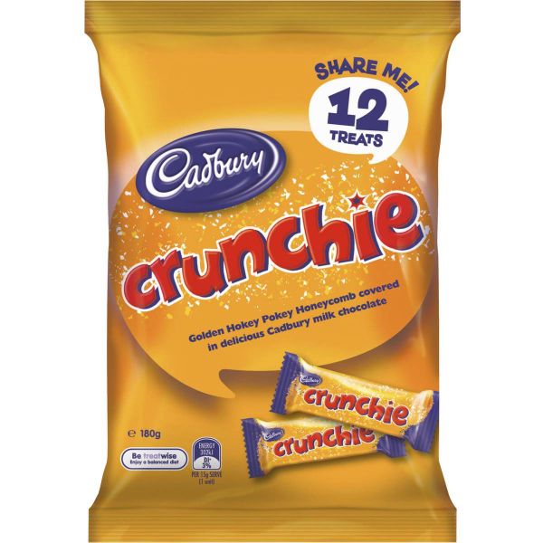 12 Pack Cadbury Crunchie Sharepack - 180g