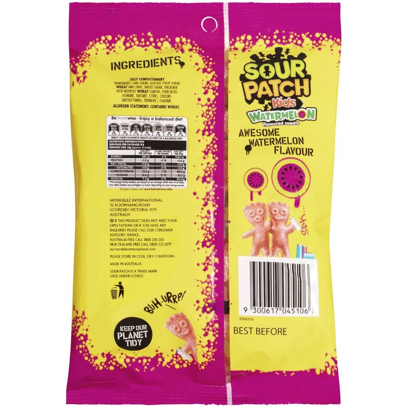 Sour Patch Kids Watermelon Lollies - 220g