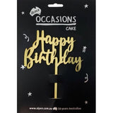 Load image into Gallery viewer, Gold Acrylic Happy Birthday Cake Topper - 2mm
