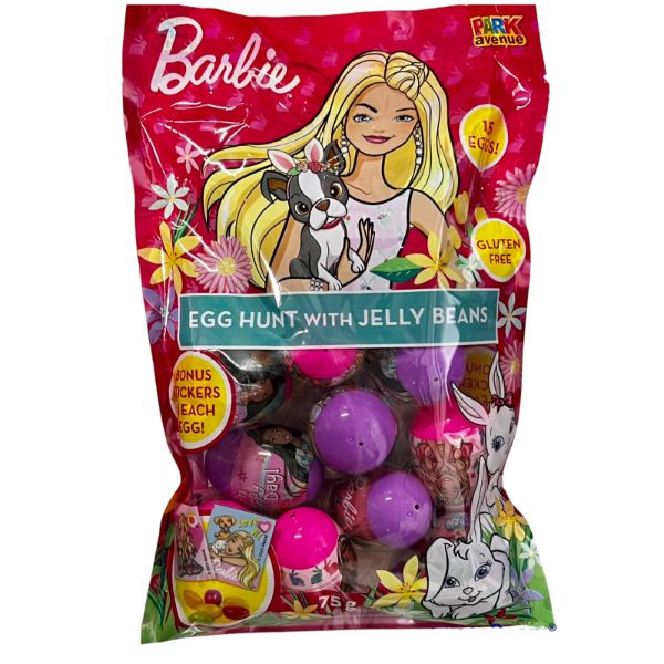 15 Pack Barbie Gluten Free Egg Hunt With Jelly Beans