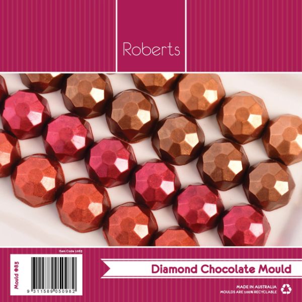 16 Pack Assorted Diamond Shape Moulds