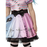 Load image into Gallery viewer, Kids Little Blue Skelly Girl Costume - Size 6-8

