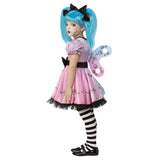 Load image into Gallery viewer, Kids Little Blue Skelly Girl Costume - Size 6-8

