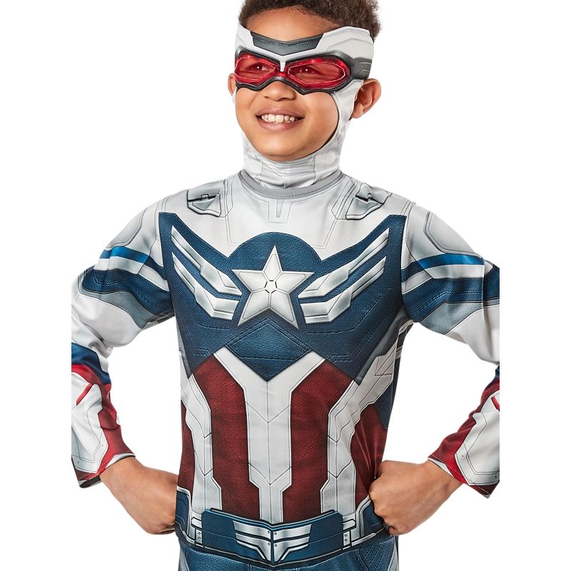 Kids Captain America Faws Costume - Size 6-8