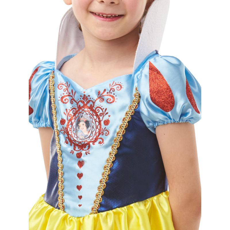 Girls Snow White Gem Princess Costume - Size 4-6 Years