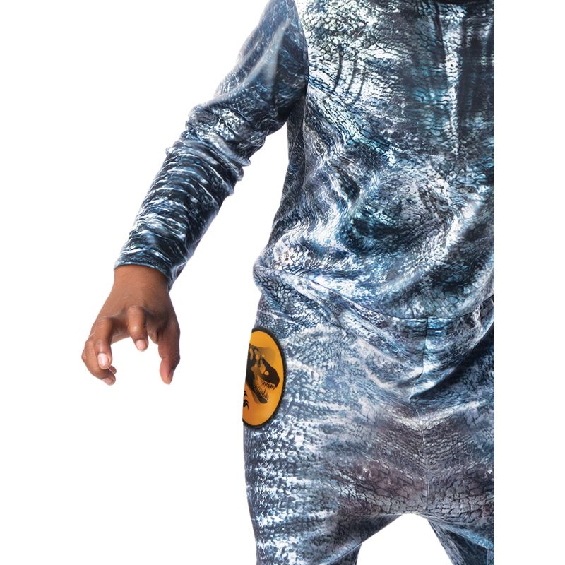 Kids Velociraptor Blue Deluxe Lenticular Costume - Size 9-10 Years