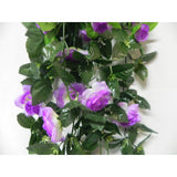 Load image into Gallery viewer, Purple Hanging Roses Garland - 85cm
