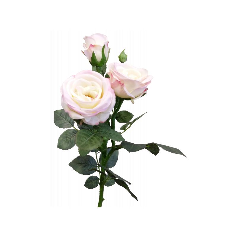 Light Pink Sabrina Rose Spray - 66cm