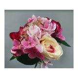 Load image into Gallery viewer, Pink Rose &amp; Hydrangea Bouquet - 29cm
