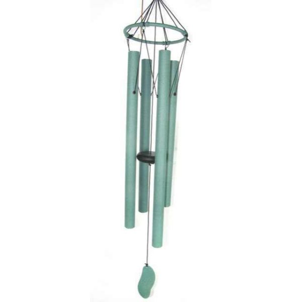Green Classic Tuned 4 Tube Natures Melody Wind Chime - 85cm