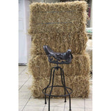 Load image into Gallery viewer, Antique Adjustable Horse Saddle Bar Stool - 95cm
