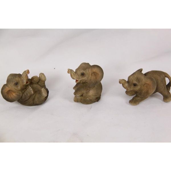 Baby Elephant Figurine - 6cm