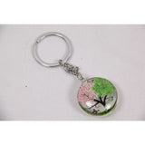 Load image into Gallery viewer, Double Sided Tree Glass Keyring - 3cm
