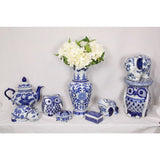 Load image into Gallery viewer, Blue Willow Cat Decor - 20cm
