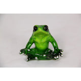 Load image into Gallery viewer, Green Marble Yoga Frog - 10cm
